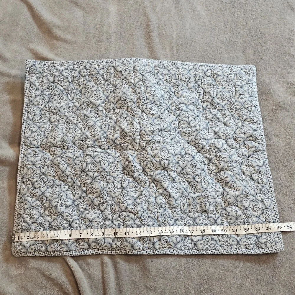 Pakistan‎ Kantha 100% Cotton Pillow Case Blue Paisley  Bohemian Ocean